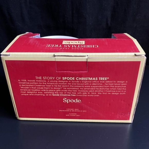 Spode Christmas Tree Mug & Coaster Set - Picture 2 of 5